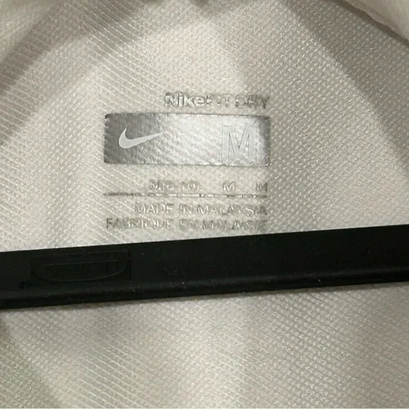 White Women's Nike Zip Up Hoodie Sweater Size M - Like New - Picture 4 of 5